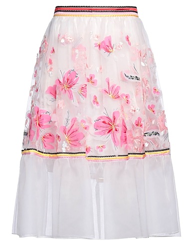ERMANNO SCERVINO Midi skirt White 100% Polyester