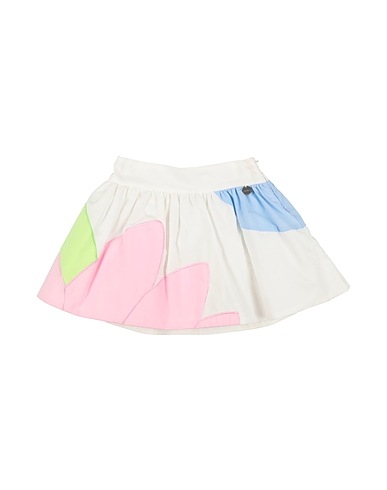 SIMONETTA MINI Gonna Bianco 100% Cotone, Poliammide
