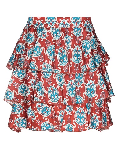 JIJIL Mini skirt Brick 100% Cotton