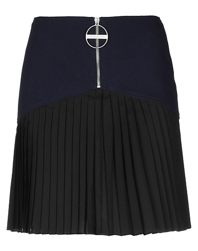 GIVENCHY Mini skirt Midnight blue 100% Wool, Silk, Polyester