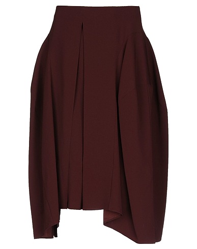 CHLOÉ Midi skirt Chocolate brown 83% Triacetate, 17% Polyester