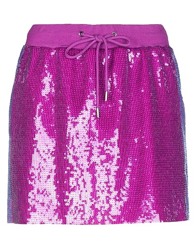 ALBERTA FERRETTI Mini skirt Purple 60% Acetate, 40% Cupro, Cotton, Polyamide