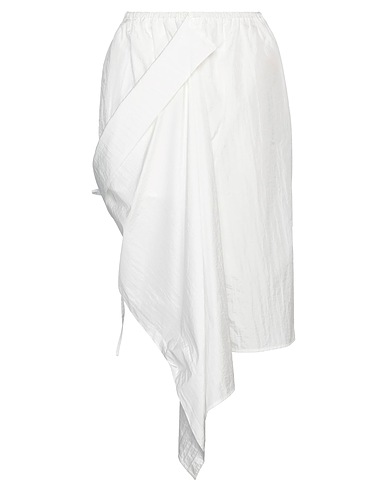 WEILI ZHENG Midi skirt White 100% Nylon