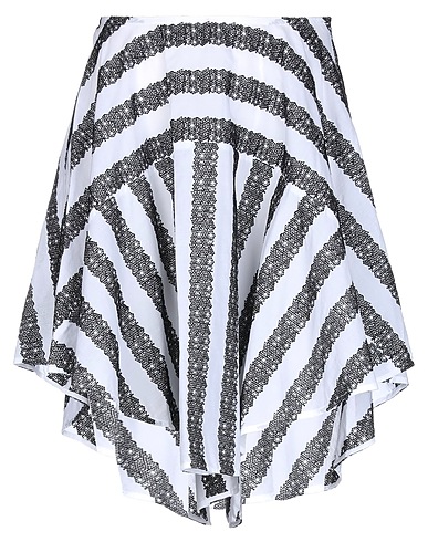 ALAÏA Mini skirt White 100% Cotton