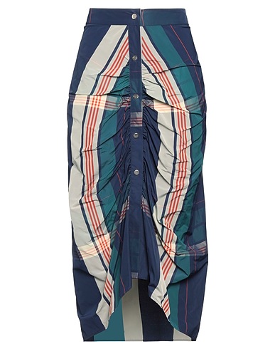 WEILI ZHENG Midi skirt Midnight blue 100% Nylon