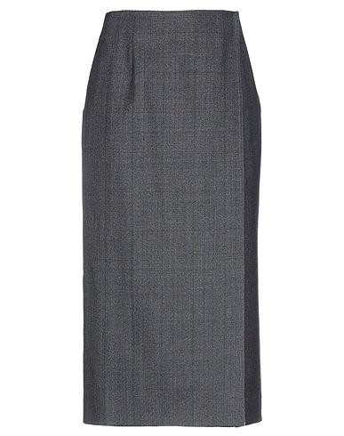 CALVIN KLEIN 205W39NYC Midi skirt Lead 100% Wool