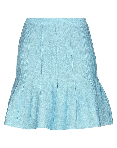 ALBERTA FERRETTI Mini skirt Sky blue 93% Polyamide, 7% Elastane, Polyester