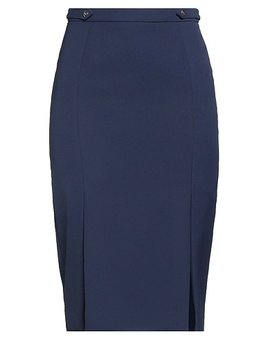 LIU •JO ミディ丈スカート ブルー ポリエステル 88% / ポリウレタン 12%