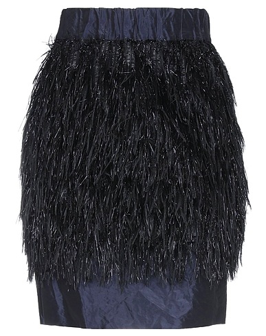 PAUW Mini skirt Midnight blue 59% Polyester, 22% Silk, 19% Polyamide