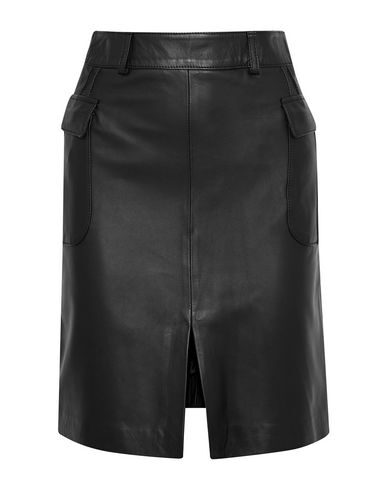 Iris & Ink Knee Length Skirt In Black