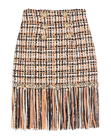 ELISABETTA FRANCHI Minigonna Nero 75% Viscosa, 25% Poliammide, Vetro, Plastica