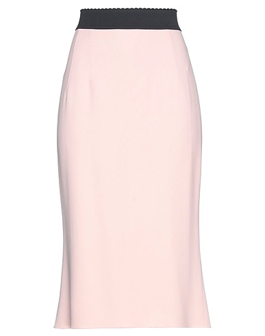 DOLCE&GABBANA Midi skirt Light pink 51% Viscose, 46% Acetate, 3% Elastane