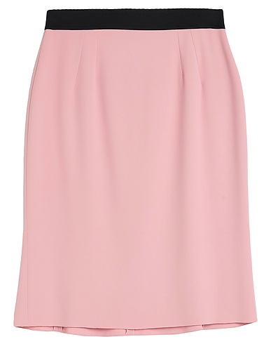DOLCE&GABBANA Midi skirt Blush 51% Viscose, 46% Acetate, 3% Elastane