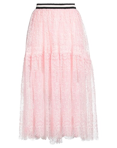 ERMANNO SCERVINO Midi skirt Pink 60% Polyester, 40% Polyamide, Cotton
