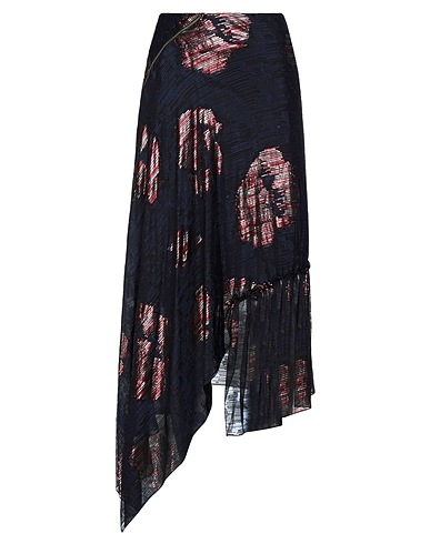 ROLAND MOURET Maxi Skirts Midnight blue 74% Silk, 17% Acetate, 9% Polyester