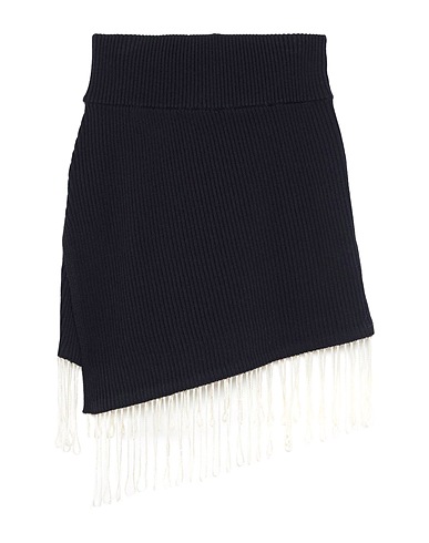 CALVIN KLEIN 205W39NYC Mini skirt Midnight blue 65% Virgin Wool, 19% Polyamide, 16% Acrylic