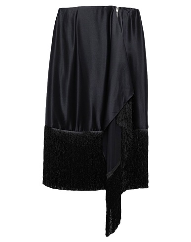 MARQUES' ALMEIDA Midi skirt Black 100% Silk