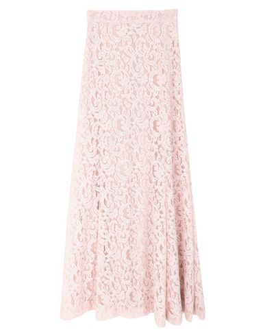 Shop Blumarine Woman Maxi Skirt Light Pink Size 4 Viscose, Cotton, Polyamide