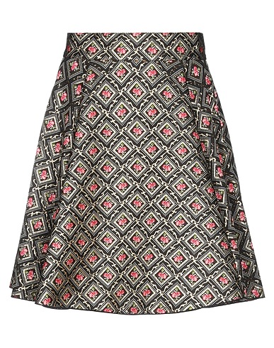 DOLCE&GABBANA Mini skirt Black 80% Polyester, 8% Silk, 7% Metallic fiber, 5% Polyamide