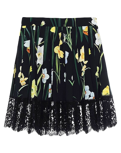 DOLCE&GABBANA Mini skirt Black 70% Viscose, 18% Cotton, 12% Polyamide