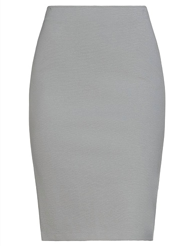 EMPORIO ARMANI Midi skirt Grey 77% Viscose, 17% Polyamide, 6% Elastane