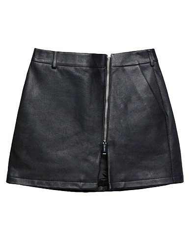 BURBERRY Mini skirt Black 100% Calfskin
