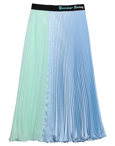 PINKO UNIQUENESS Midi skirt Sky blue 100% Polyester