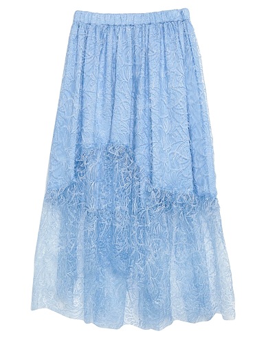 ERMANNO SCERVINO Midi skirt Sky blue 60% Polyester, 40% Polyamide