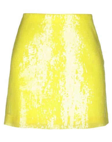 Shop Alberta Ferretti Woman Mini Skirt Yellow Size 6 Polyester