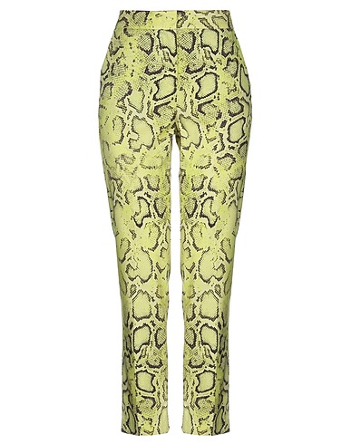 PINKO Casual pants Yellow 49% Cotton, 47% Viscose, 4% Elastane
