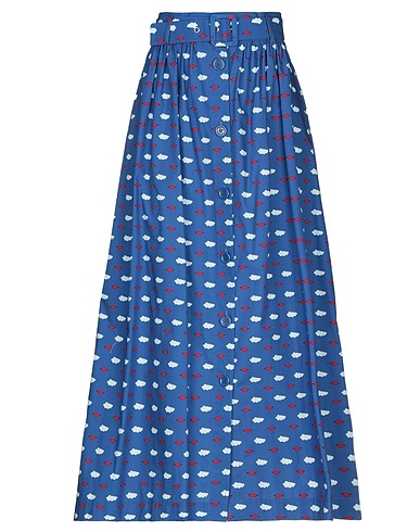 VIVETTA Maxi Skirts Blue 100% Cotton