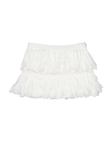 DONDUP Skirt White 92% Polyester, 8% Elastane