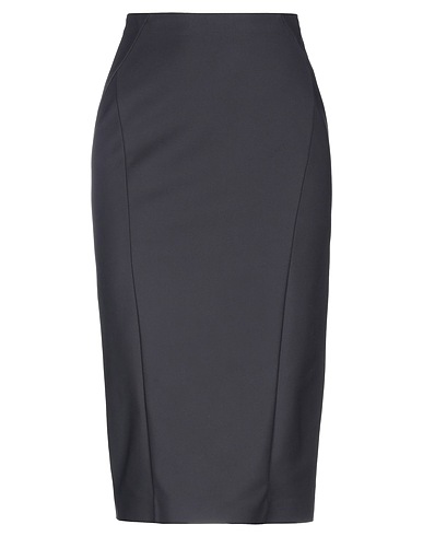 PATRIZIA PEPE Falda midi Negro 48% Algodón, 45% Poliamida, 7% Elastán