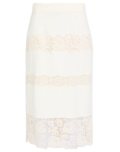 DOLCE&GABBANA Falda midi 44% Viscosa, 36% Acetato, 16% Algodón, 3% Elastán, 1% Poliéster