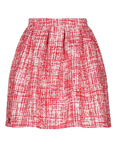 PHILIPP PLEIN Mini skirt Red 90% Polyester, 10% Other Fibres