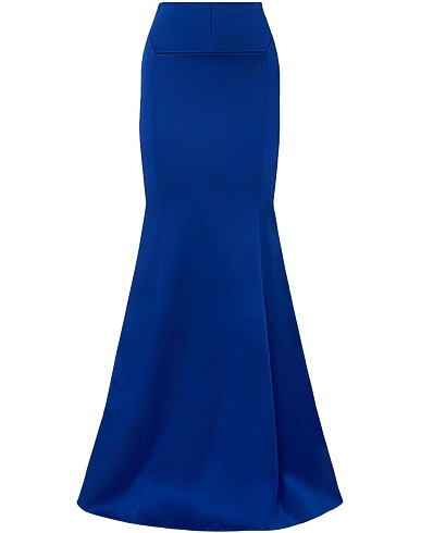 ROLAND MOURET Long skirt Blue 73% Acetate, 27% Viscose