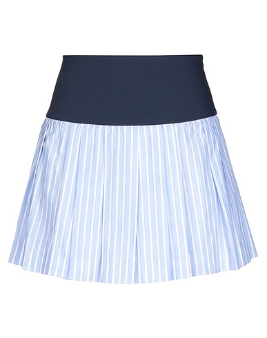 DONDUP Mini skirt Sky blue 100% Cotton, Polyester, Elastane