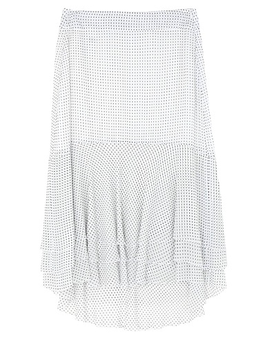 PESERICO Midi skirt White 100% Viscose