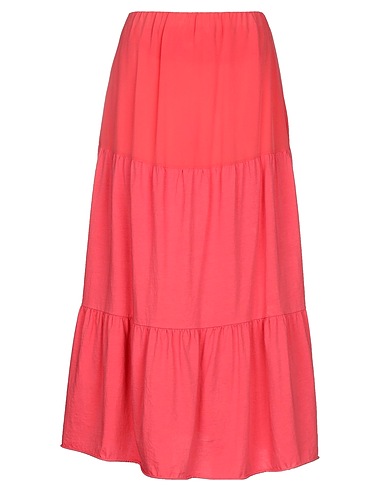 SEMICOUTURE Langer Rock Antikrosa 100% Seide, Baumwolle