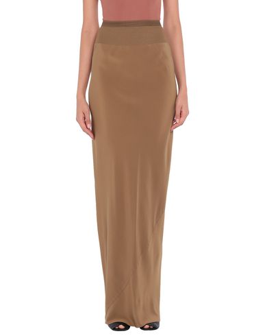 Rick Owens Maxi Skirts In Khaki