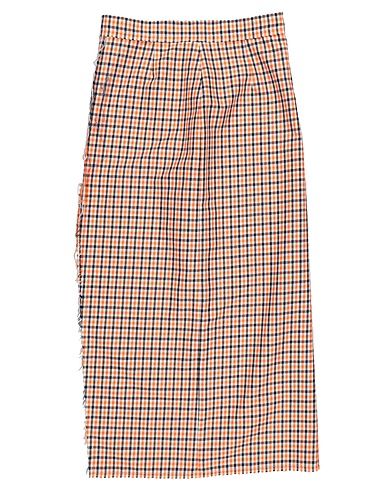GAëLLE Paris Maxi Skirts Orange 70% Polyester, 30% Cotton