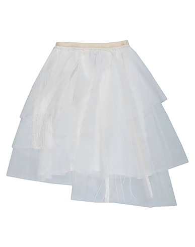 8PM Mini skirt White 100% Polyester, PES, Latex, Acetate
