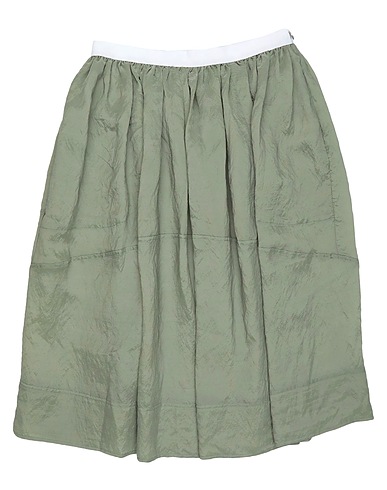 GOLDEN GOOSE Midi skirts VERDE MILITARE 76% Cupro, 24% Polyamide