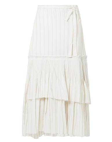 BROCK COLLECTION Gonna lunga Bianco 100% Cotone