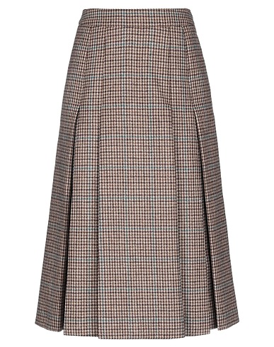 CELINE Midi skirt Khaki 100% Wool