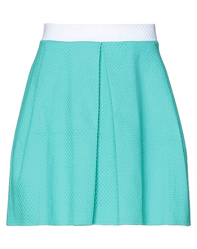 NINEMINUTES Minigonna Verde smeraldo 50% Cotone, 50% Acrilico