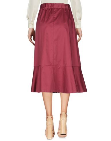 Kaos Jeans Midi Skirts In Red