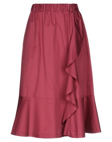 Kaos Jeans Midi Skirts In Red