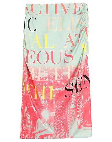 ELISABETTA FRANCHI Midi skirt Light green 100% Silk