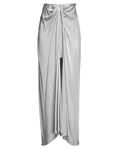 WEILI ZHENG Long skirt Grey 100% Viscose